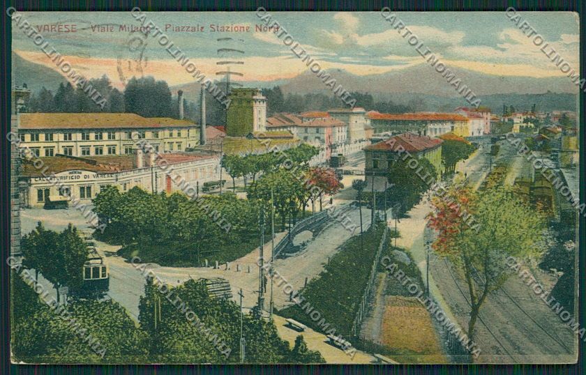 Varese Città Stazione Treno cartolina EE6817 – fronte