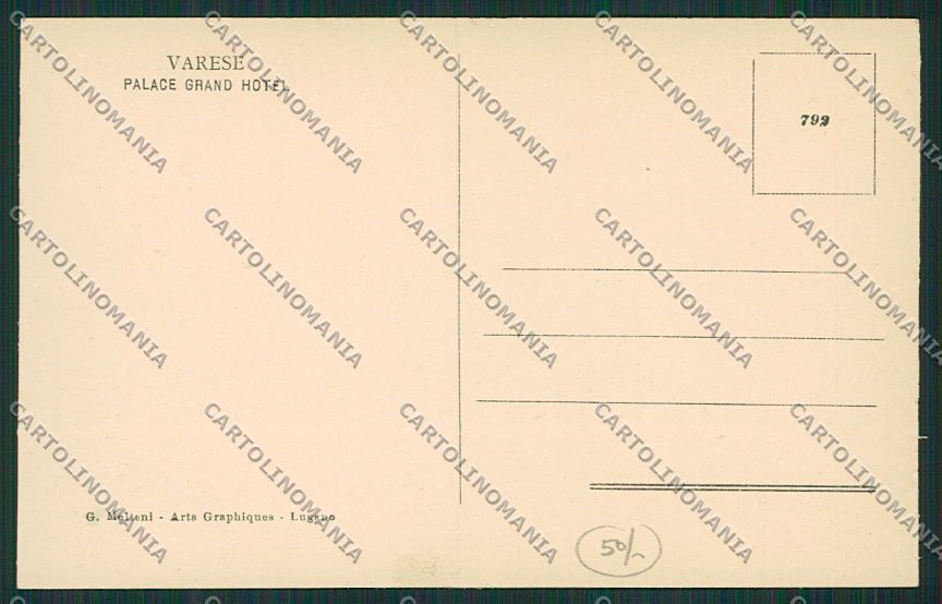 Varese Città cartolina EE6822 – retro