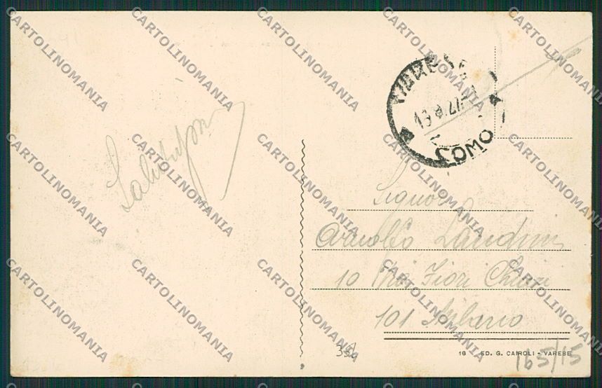 Varese Città Tram cartolina EE6850 – retro