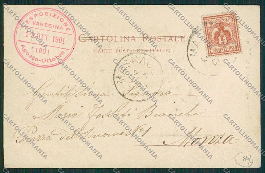 Varese Città Esposizione cartolina EE6855 – retro
