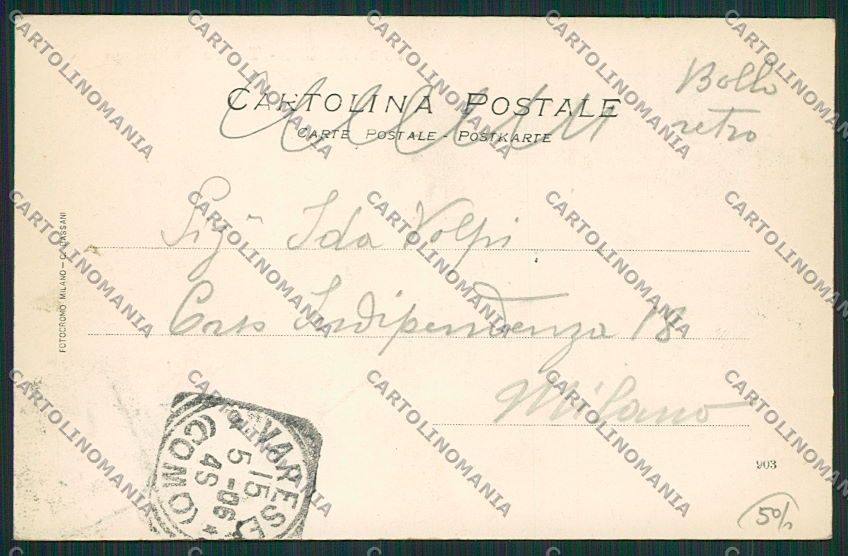 Varese Città cartolina EE6864 – retro