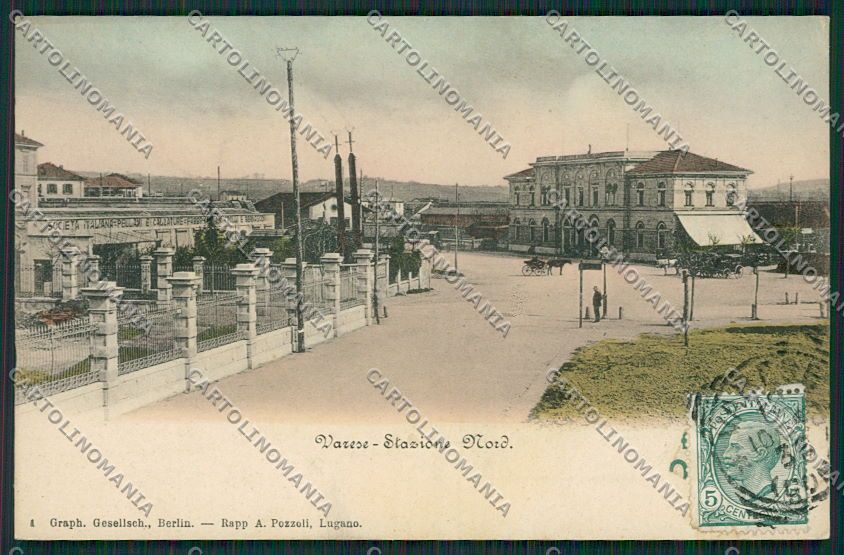 Varese Città Stazione cartolina EE6871 – fronte