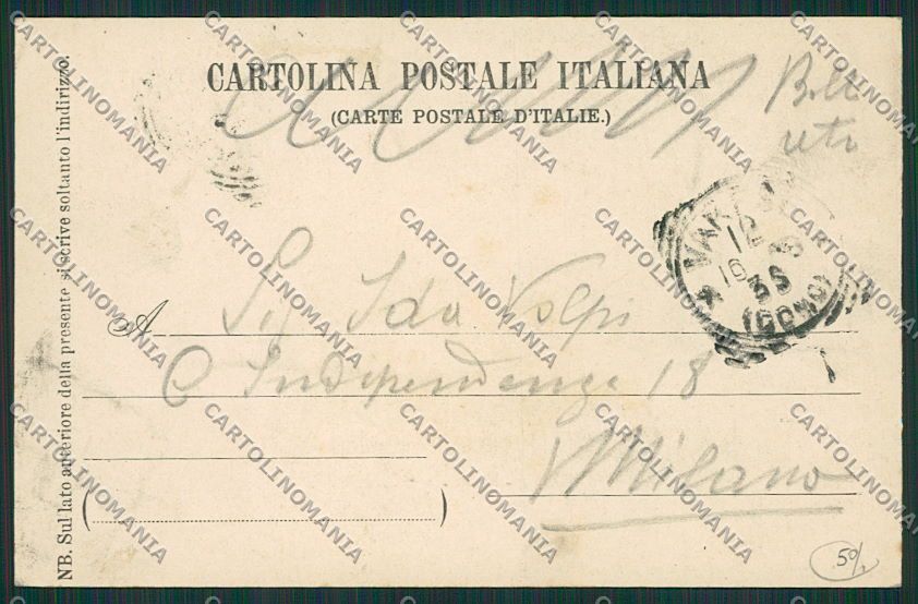 Varese Città Stazione cartolina EE6871 – retro