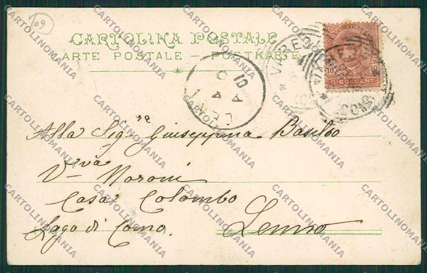 Varese Città Stazione Treno cartolina EE6875 – retro