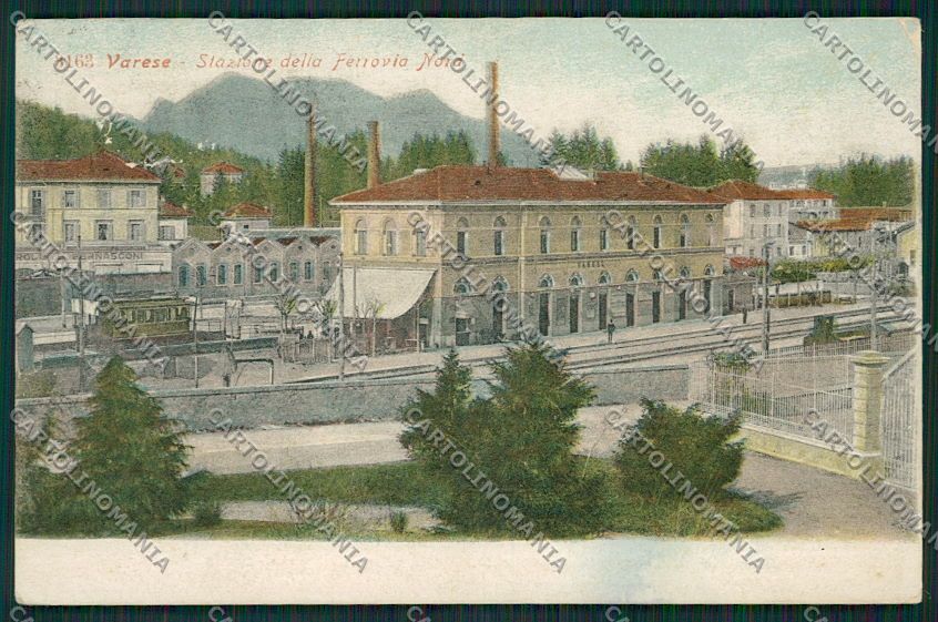 Varese Città Stazione Treno cartolina EE6876 – fronte