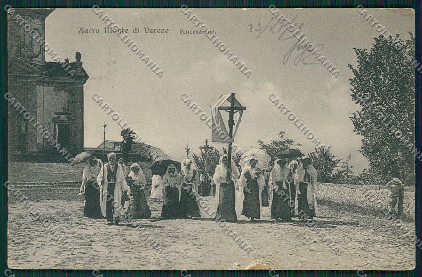 Varese Città Sacro Monte Processione cartolina EE6877 – fronte