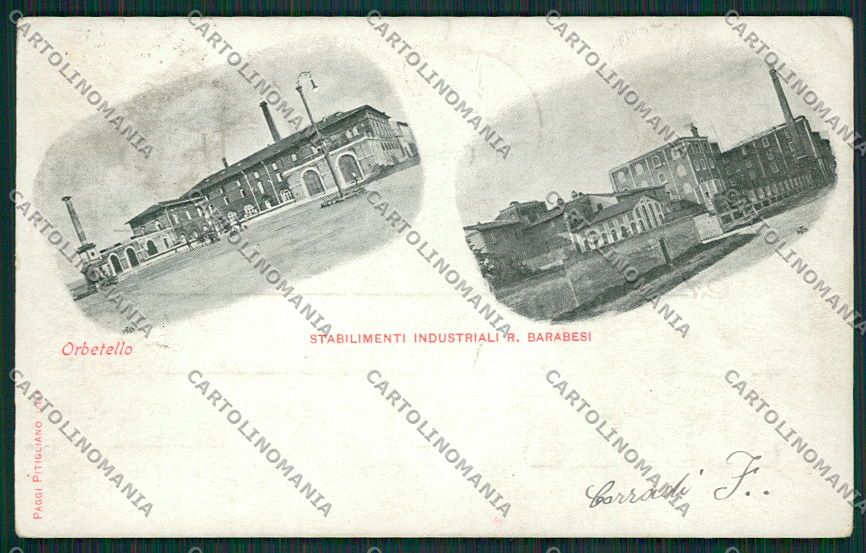 Grosseto Orbetello Stabilimenti Industriali cartolina EE6901 – fronte