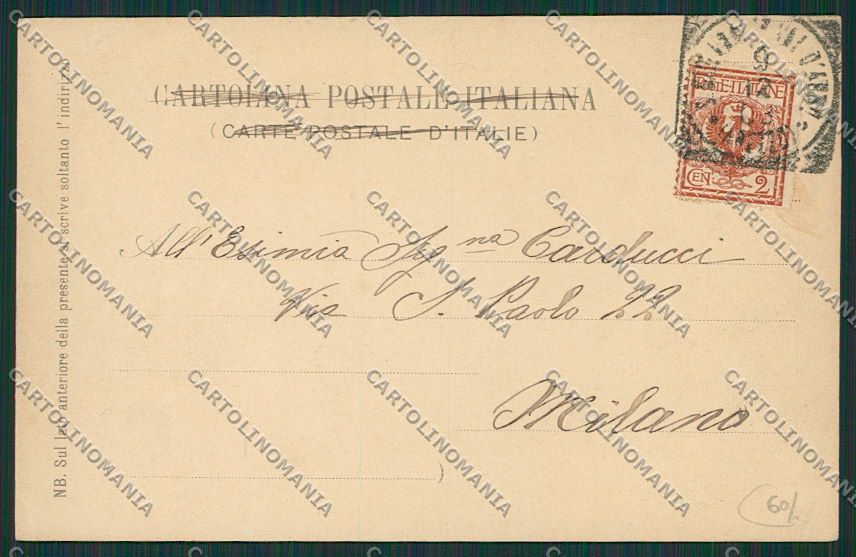Arezzo San Giovanni Valdarno cartolina EE6912 – retro