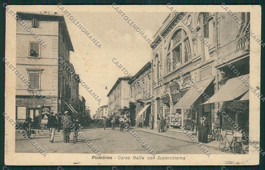 Livorno Piombino PIEGHINA cartolina EE6936 – fronte