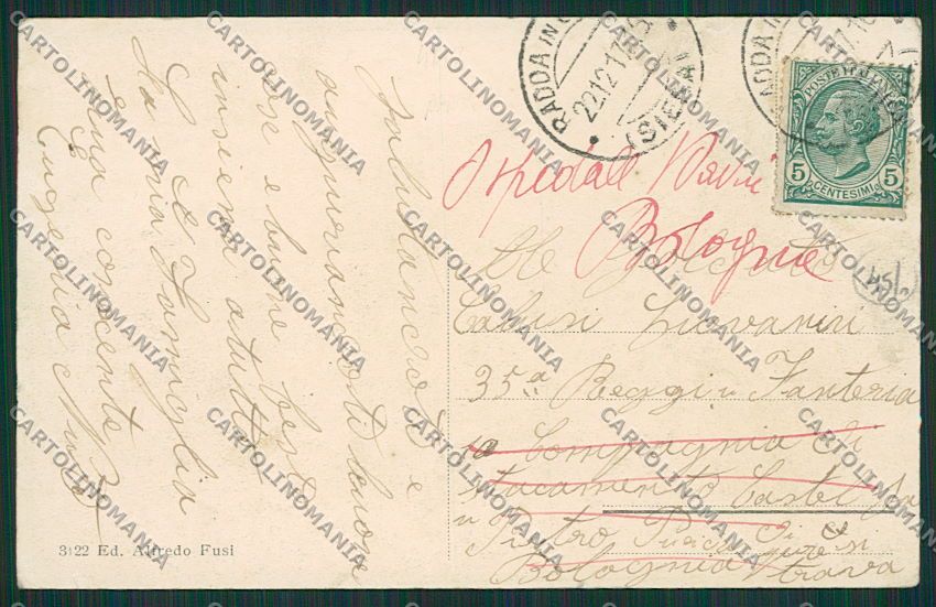 Siena Radda ABRASA cartolina EE6951 – retro