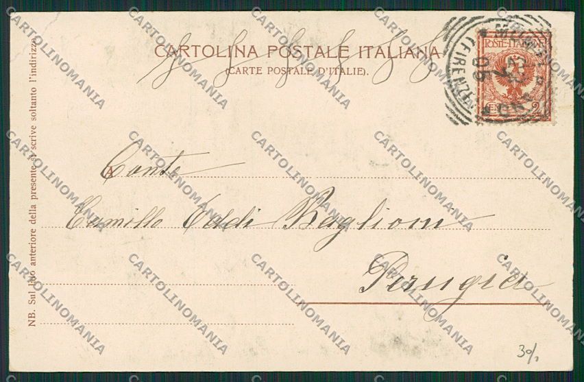 Prato Montepiano PIEGA cartolina EE6966 – retro
