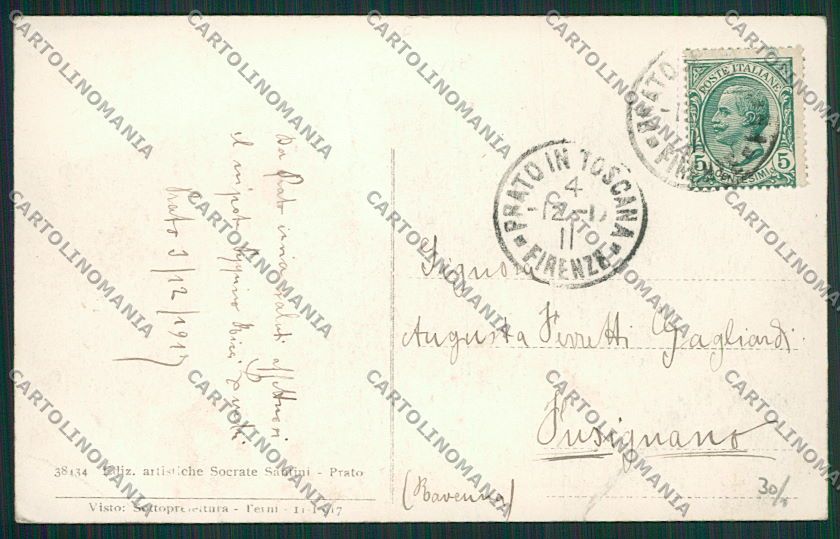 Prato Città cartolina EE6969 – retro