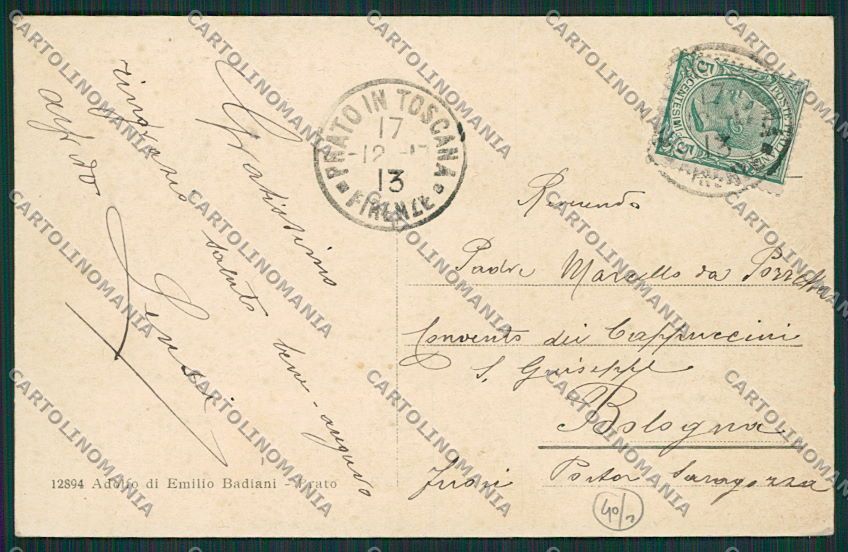 Prato Città cartolina EE6972 – retro