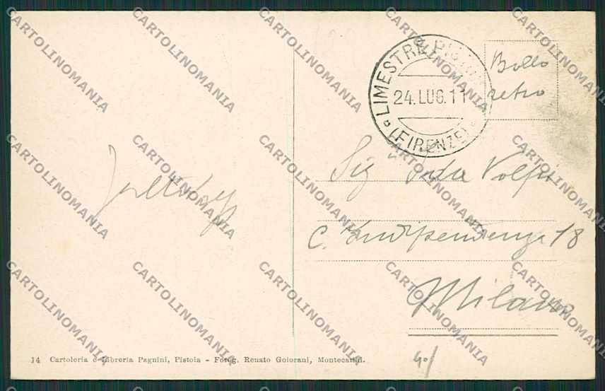 Pistoia San Marcello Pistoiese Limestre cartolina EE6983 – retro