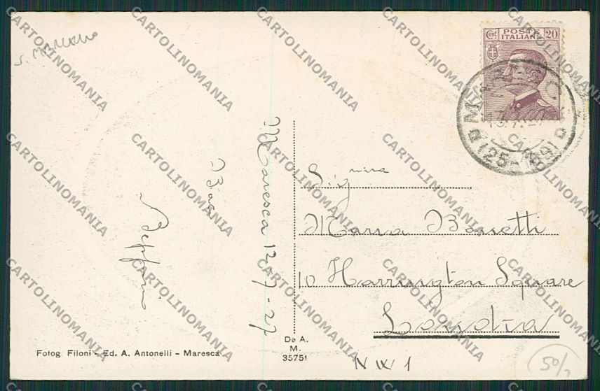 Pistoia San Marcello Pistoiese Maresca cartolina EE6994 – retro
