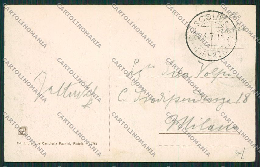 Pistoia Boscolungo Abetone cartolina EE7016 – retro
