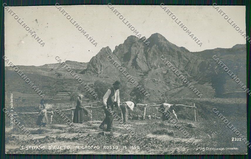Genova Santo Stefano d'Aveto Civicchioni Foto cartolina EE7063 – fronte