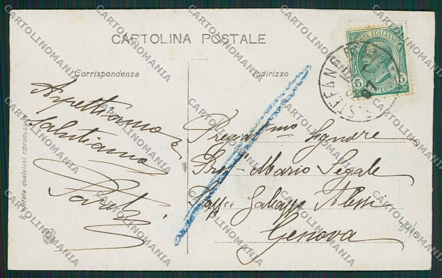 Genova Santo Stefano d'Aveto Civicchioni Foto cartolina EE7063 – retro