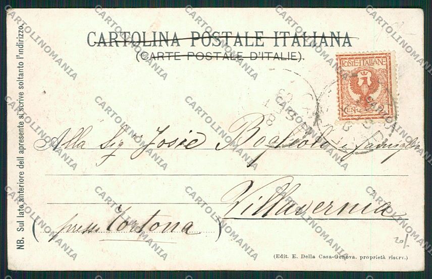 Genova Crocefieschi cartolina EE7069 – retro