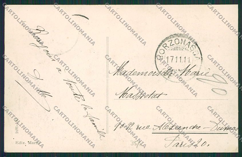 Genova Borzonasca cartolina EE7080 – retro
