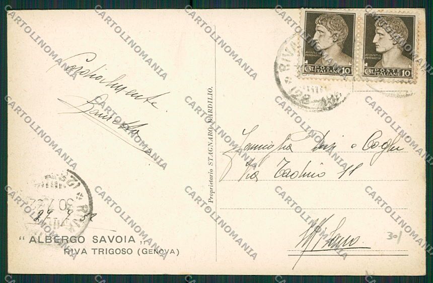Genova Riva Trigoso STRAPPINO cartolina EE7090 – retro