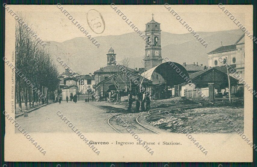 Torino Giaveno Stazione Tram cartolina EE7094 – fronte