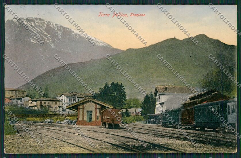 Torino Torre Pellice Stazione Treno cartolina EE7117 – fronte