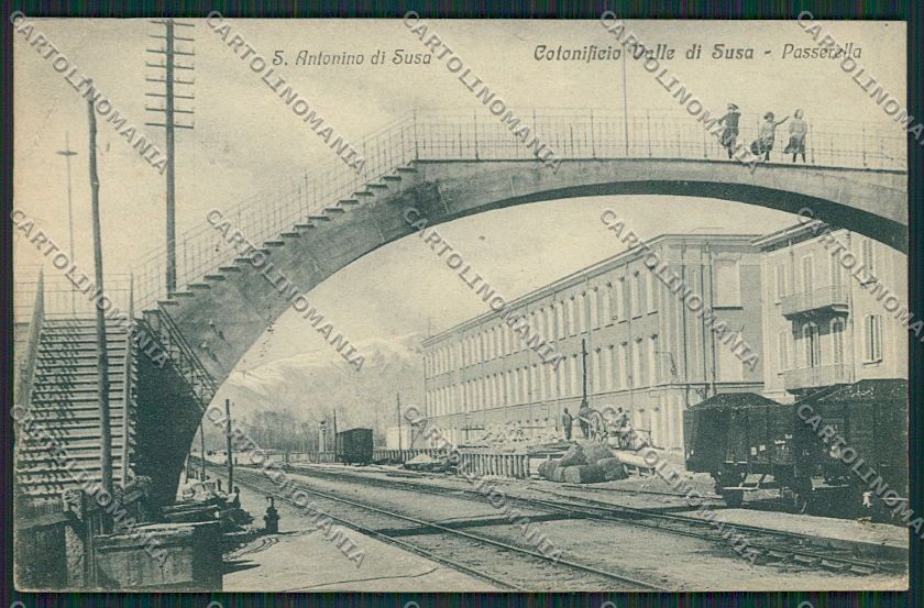 Torino Susa Sant'Antonino Cotonificio Treno cartolina EE7122 – fronte