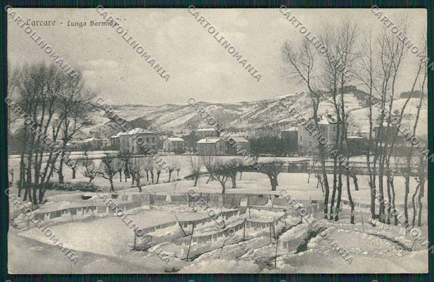 Savona Carcare Nevicata cartolina EE7147 – fronte