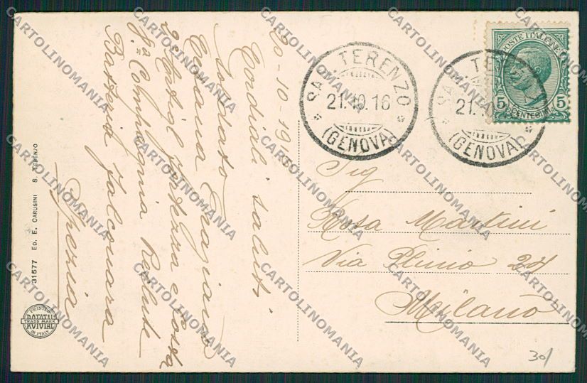 La Spezia San Terenzo cartolina EE7152 – retro
