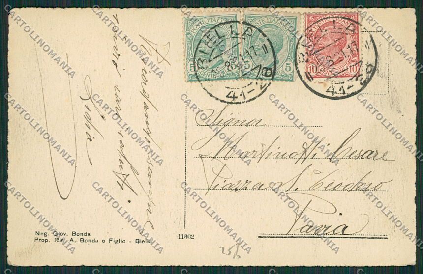 Biella Tavigliano cartolina EE7156 – retro