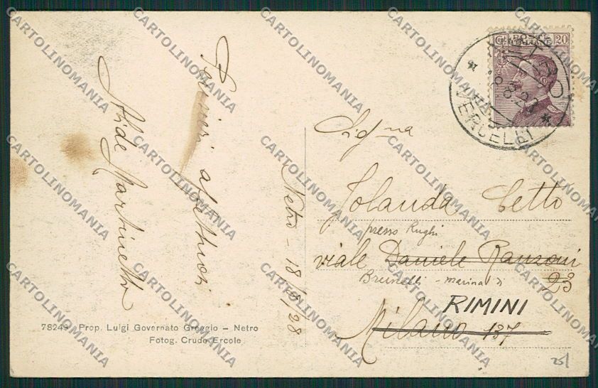 Biella Netro cartolina EE7160 – retro