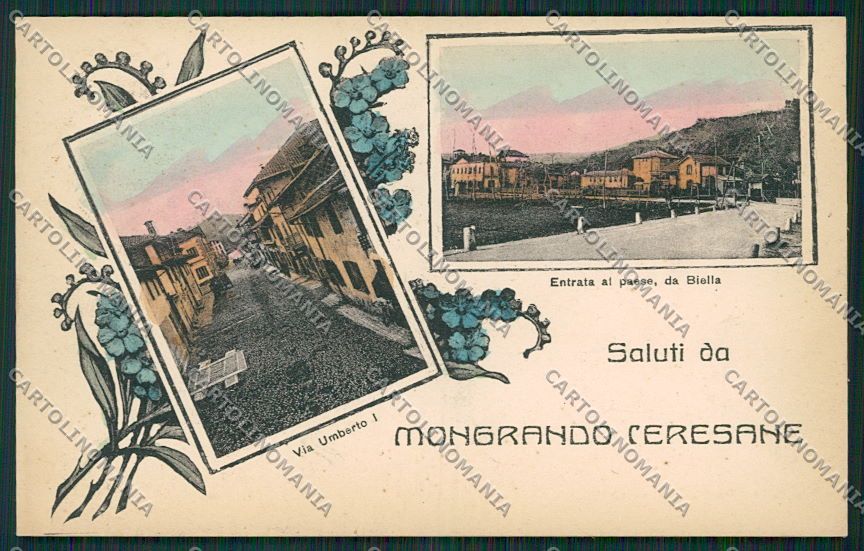 Biella Mongrando Ceresane Saluti da cartolina EE7163 – fronte