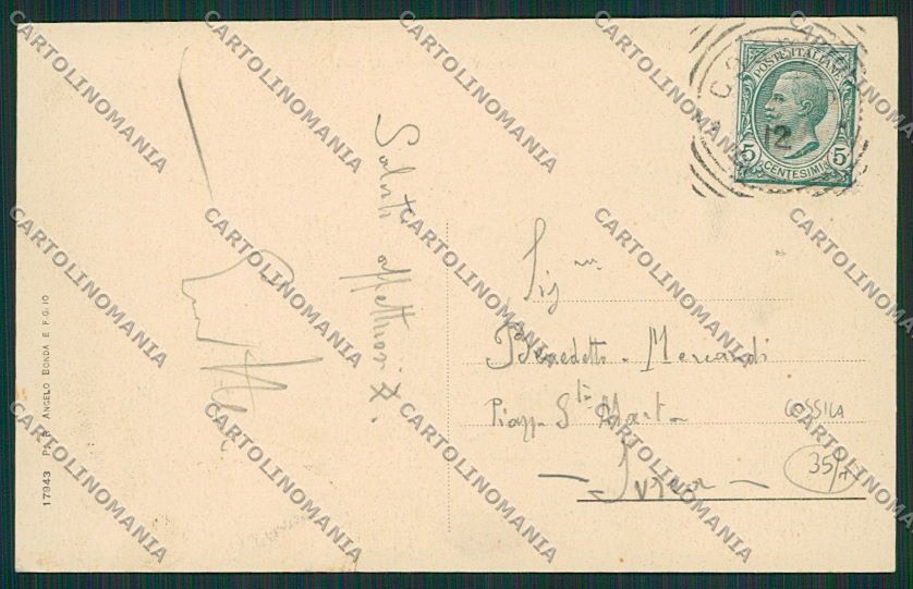Biella Cossila cartolina EE7165 – retro