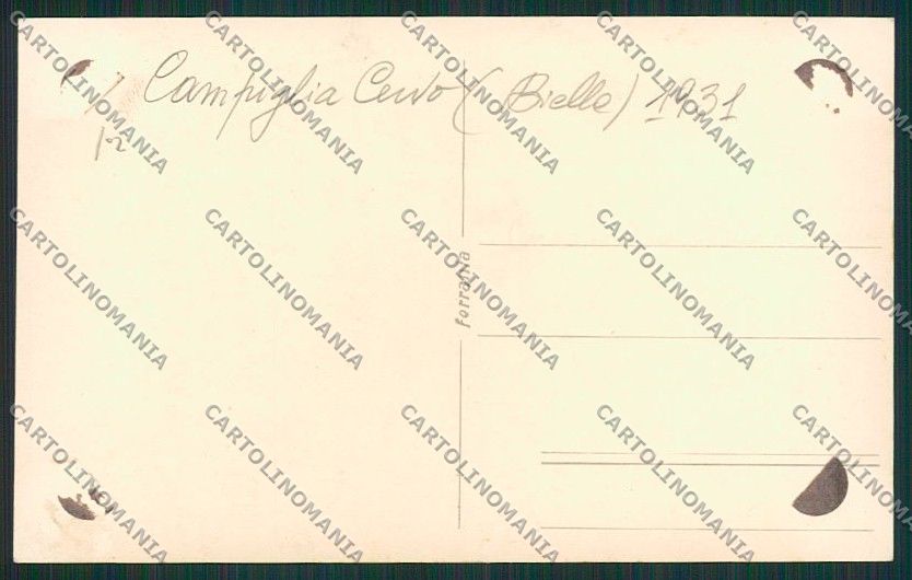 Biella Campiglia Cervo Foto cartolina EE7168 – retro