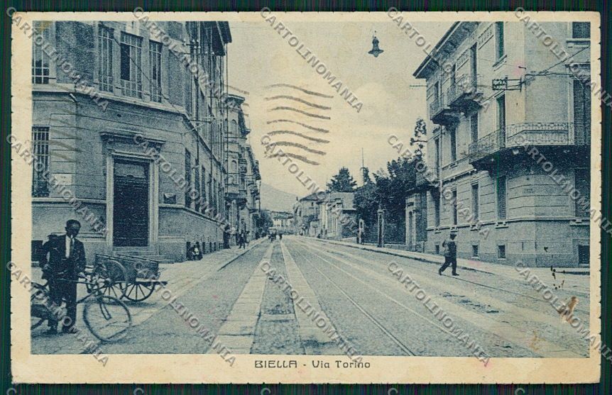 Biella Città ABRASA cartolina EE7184 – fronte