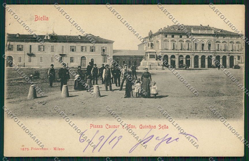 Biella Città cartolina EE7185 – fronte