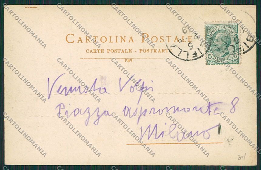 Biella Città cartolina EE7185 – retro