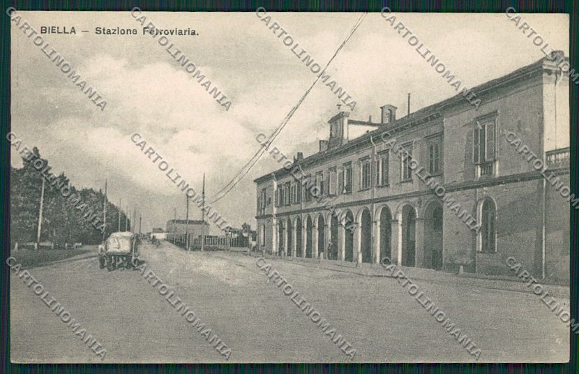 Biella Città Stazione cartolina EE7186 – fronte