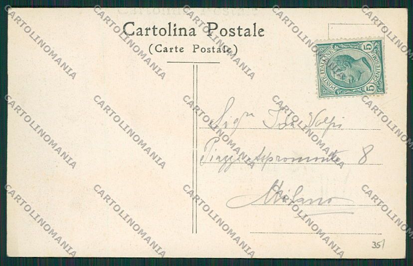 Biella Città Stazione cartolina EE7186 – retro