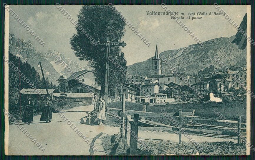 Aosta Valtournanche ABRASA cartolina EE7192 – fronte