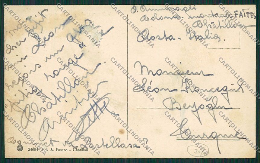 Aosta Valtournanche ABRASA cartolina EE7192 – retro