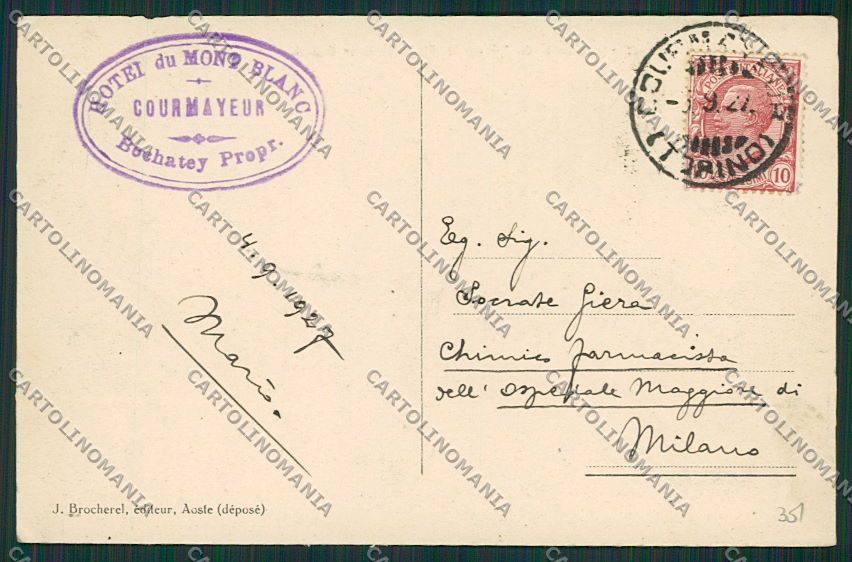 Aosta Prè Saint Didièr ABRASA cartolina EE7193 – retro