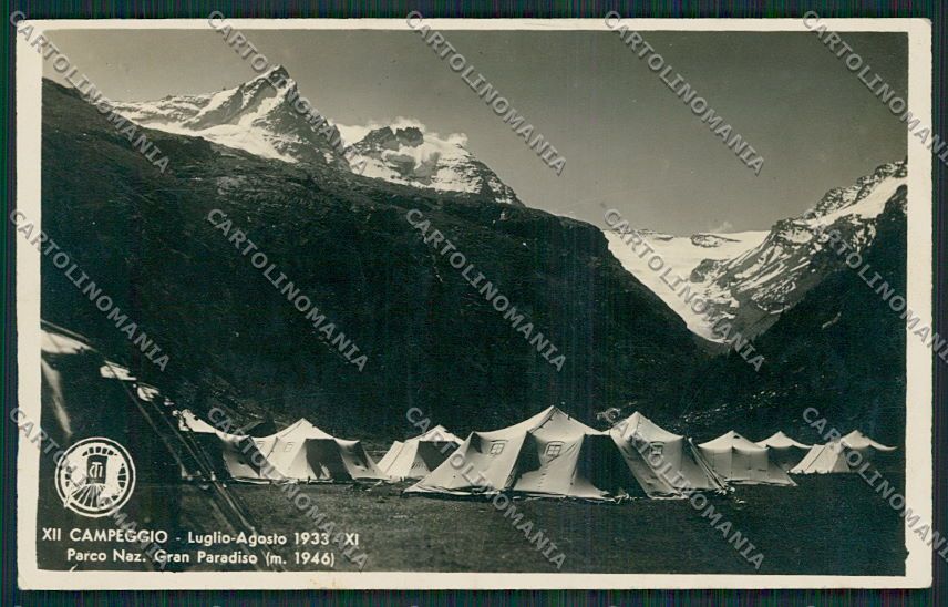 Aosta Gran Paradiso Campeggio Tci Foto cartolina EE7197 – fronte