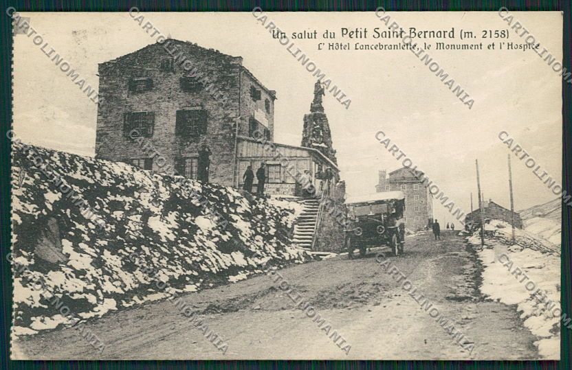 Aosta Piccolo San Bernardo Auto cartolina EE7209 – fronte