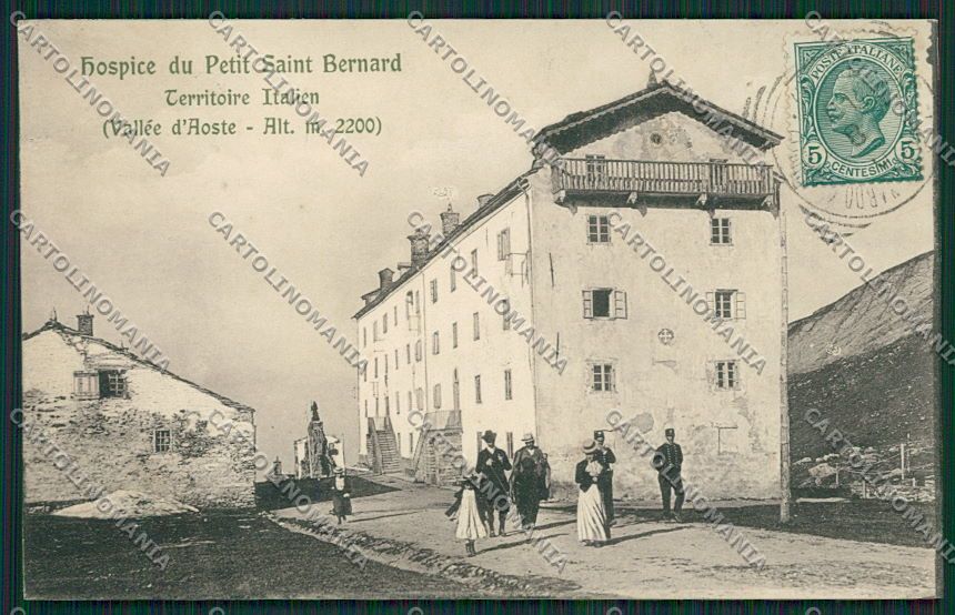 Aosta Piccolo San Bernardo cartolina EE7213 – fronte