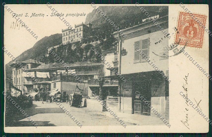 Aosta Pont Saint Martin cartolina EE7216 – fronte