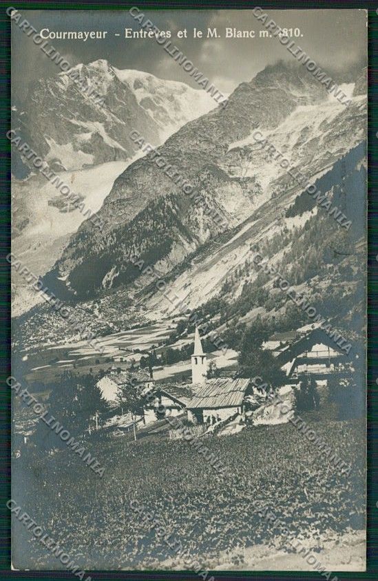 Aosta Courmayeur Foto cartolina EE7227 – fronte
