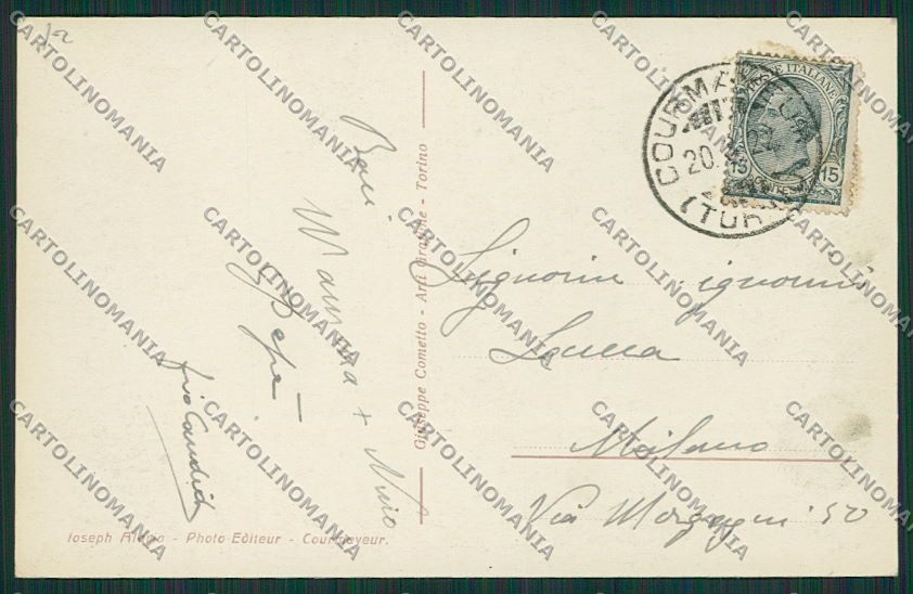 Aosta Courmayeur Foto cartolina EE7227 – retro