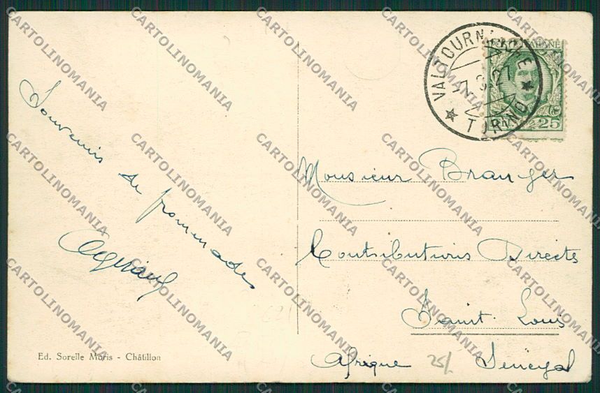 Aosta Chatillon Zerbion cartolina EE7237 – retro